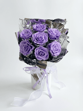 Galaxy 7 Rose Preserved Flower Bouquet - Flowers - Galaxy - purple - Preserved Flowers & Fresh Flower Florist Gift Store