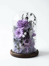 Gardenia Bell Dome - Flowers - Magic Viola - Preserved Flowers & Fresh Flower Florist Gift Store
