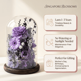 Gardenia Bell Dome - Flowers - Sakura Sweet Pink - Preserved Flowers & Fresh Flower Florist Gift Store