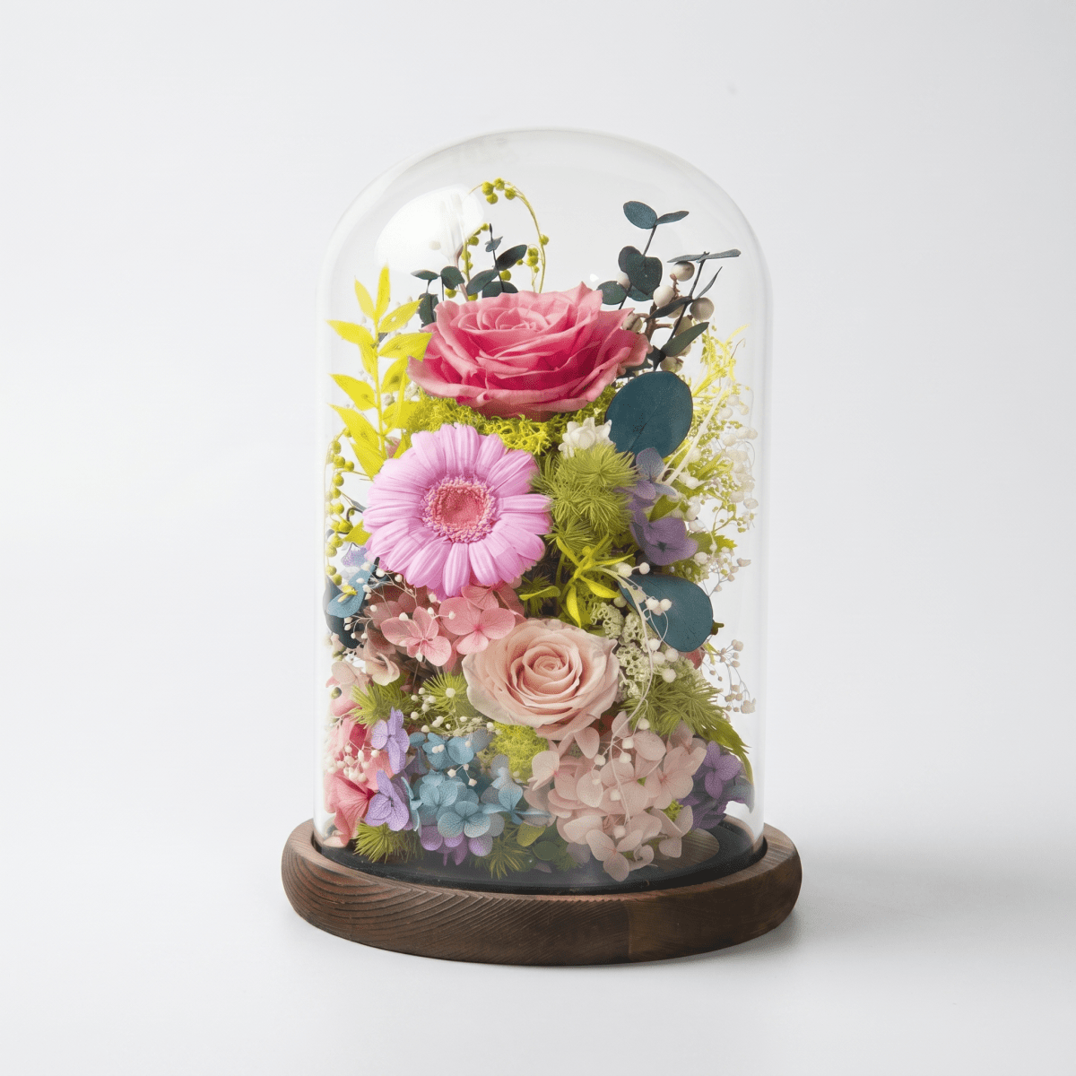 Gardenia Bell Dome - Flowers - Sakura Sweet Pink - Preserved Flowers & Fresh Flower Florist Gift Store