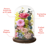 Gardenia Bell Dome - Flowers - Whimsical Garden - Preserved Flowers & Fresh Flower Florist Gift Store