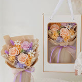 Yuna Preserved Flower Bouquet - Flowers - Champagne - Preserved Flowers & Fresh Flower Florist Gift Store