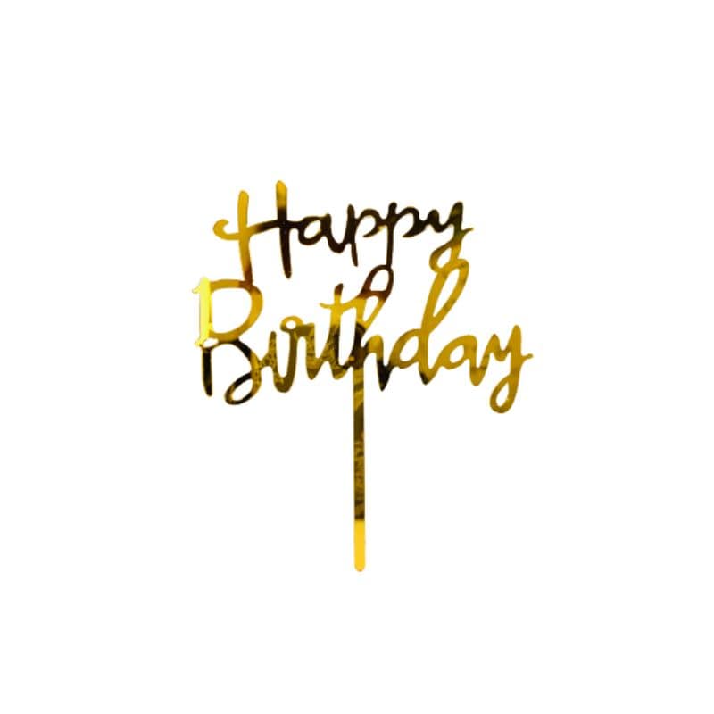 Happy Birthday Topper Tag - Add Ons - Wording - Preserved Flowers & Fresh Flower Florist Gift Store