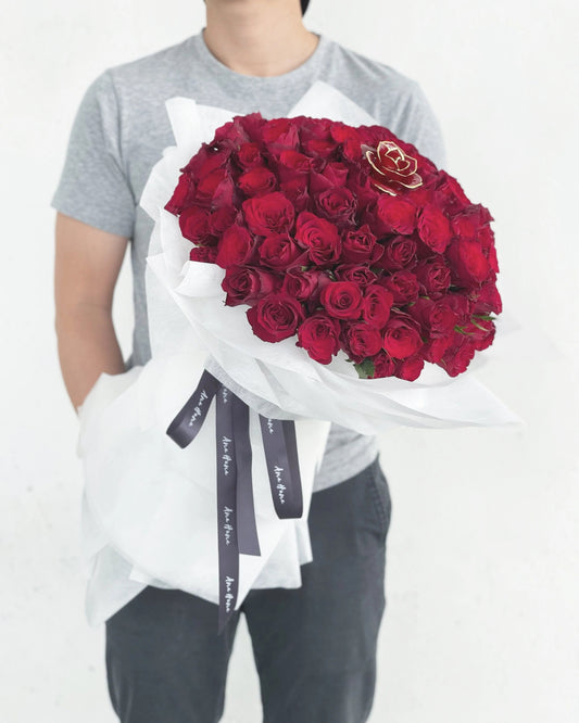 99 roses bouquet for your special someone - Ana Hana Flower