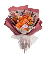 Akari - Mixed Roses & Hydrangea Preserved Flower Bouquet - Flowers - Preserved Flowers & Fresh Flower Florist Gift Store