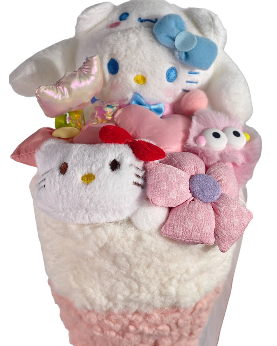 Hello Kitty Soft Serve Cone Bouquet - Flowers - Preserved Flowers & Fresh Flower Florist Gift Store