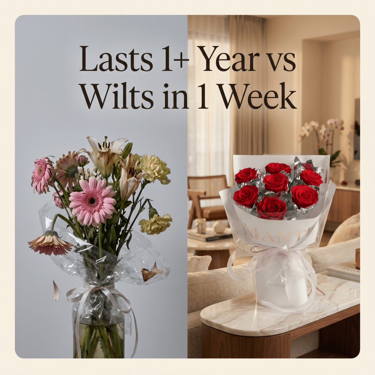 Pure Love - Red Rose - Flowers - Pure Love - Red - Preserved Flowers & Fresh Flower Florist Gift Store