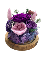 Rose Blowball - Dark Purple (with gift box)