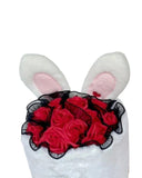 Bunny Hop - Soap Flower Bouquet - Red / Black - Flower - Preserved Flowers & Fresh Flower Florist Gift Store