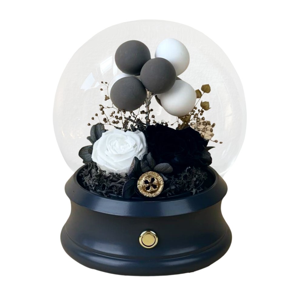 Confession Balloon Bluetooth Speaker - Midnight Black - Flower - Preserved Flowers & Fresh Flower Florist Gift Store