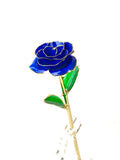 Eternal Preserved Rose Bloom - Real Rose Preserved - Eternal Love Series - Flower - Blue - Preserved Flowers & Fresh Flower Florist Gift Store
