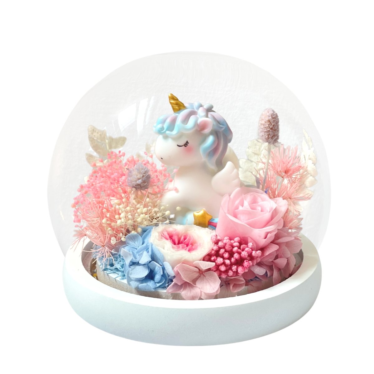 Unicorn Blowball - Magic Blue - Flower - Preserved Flowers & Fresh Flower Florist Gift Store